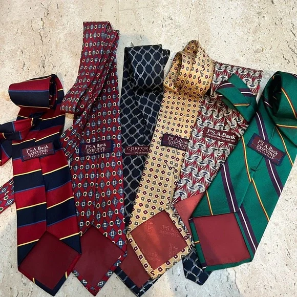 Jos. A. Bank Executive Collection 100% Silk Made in USALot of 6 Men’s Neckties